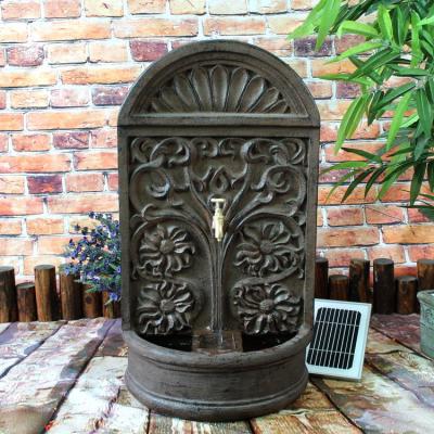 China Installment Decor Stone Garden Water Fountains Wall Fountain Solar Outdoor Decorative Fountain Easy For Sale for sale