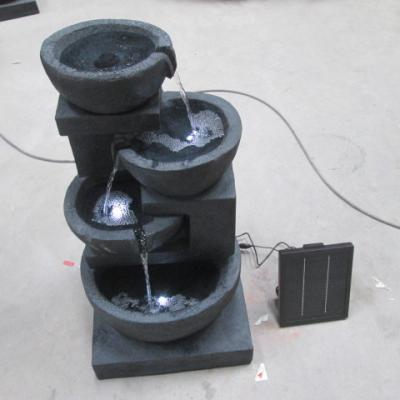 China Installment F996A3 Garden Fountains Easy Outdoor Stone Waterfall Fountain Outdoor Waterfall Fountains for sale