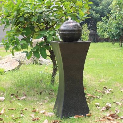 China Polyresin factory supplier brand 2019 new decorative glass water fountain ball for sale