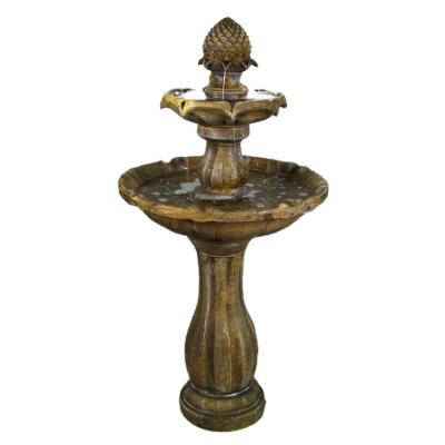 China Decorative Fountain Solar Powered Outdoor Garden Fountains Bird Bath For Landscaping for sale