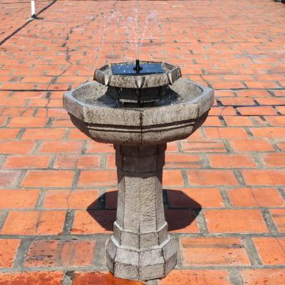 China Front Yard Big Backyard Garden Resin Easy Install Power Large Poly Water Angel Feature Small Solar Fountain for sale