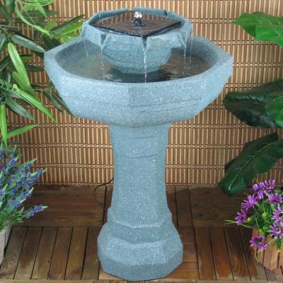 China Polyresin high quality wholesale cheap polyresin outdoor solar water fountain for garden for sale