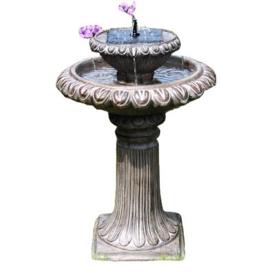 China Modern Solar Powered Bird Basin Fountains Solar Powered Baths For Solar Garden And Outdoor for sale