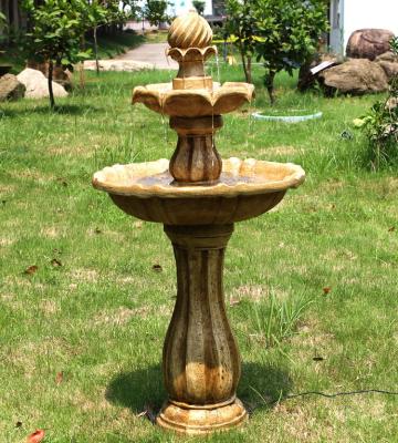 China Decor Stone Garden Bohemian Solar Outdoor Water Fountains Garden Decorative Fountain Fountain For Sale for sale