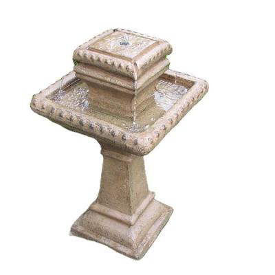 China Outdoor Garden Decor Resin Outdoor Water Feature Solar Fountain F313A1 for sale