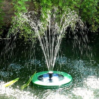 China Fountain Pond Ornaments Plastic Lily Solar Powered DC Floating Pond Pump for sale