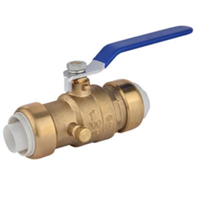 China 1/2 Inch Copper Thrust Brass Ball Valve In Line for sale