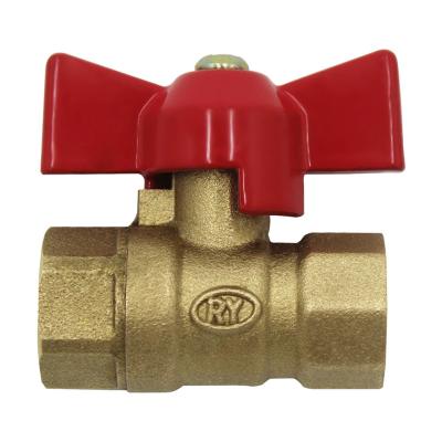 China Natura General Gas Bronze Relief Filter Safety T-Handle Refrigeration Ball Brass Ferrule Valve for sale