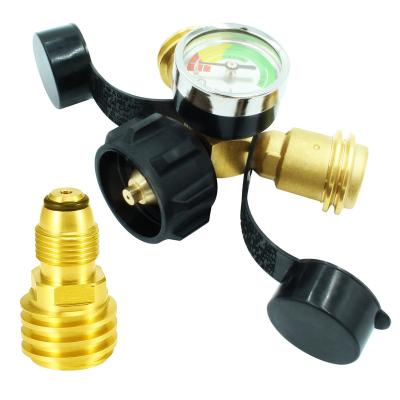 China QCC1/type 1 propane tank splitter brass y-type adapter for sale