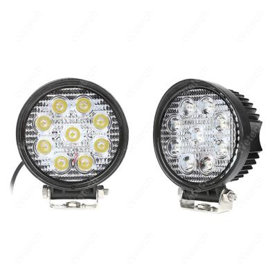 China Working Rate IP67 Car Headlight 27W LED Aluminum Waterproof Light for sale