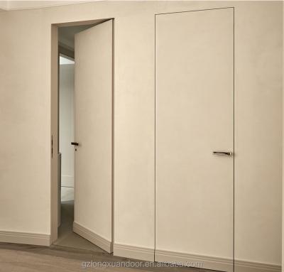 China Traditional frameless invisible wooden door for sale