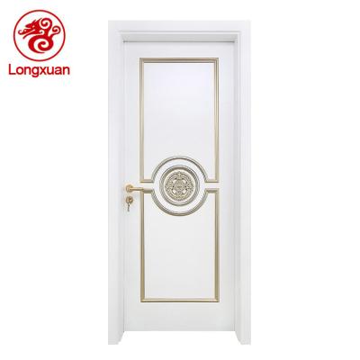 China Beautiful contemporary white color wooden door doors for sale