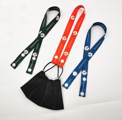 China Fashion Face Cover Lanyards Adjustable Strap Facemask Earloop Extension Lanyard Hanging Neck Rope For Kids for sale