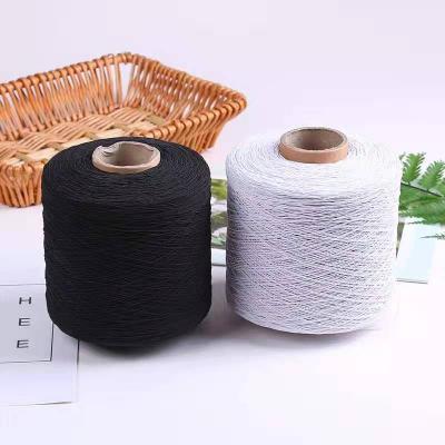 China Other Whole Sale 0.5mm 0.8mm 1mm Black And White Color Twine Cord Rubber Elastic Rope for sale