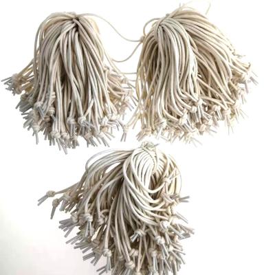 China High Tenacity Cotton Braided Rope Macrame Rope With Plastic Tips With Knot Handle Rope for sale