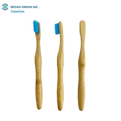 China Custom Made Bamboo Toothbrush Eco-friendly Soft Original Bamboo Material Wholesale Logo Bamboo Toothbrush for sale