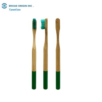 China 2021 Custom Bamboo Toothbrush Eco-friendly Soft Original Bamboo Material Wholesale Logo Bamboo Toothbrush for sale