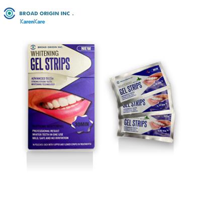 China Custom 6%HP Teeth Whitening Strips Fast Delivery Ingredient 6%HP Whitening Strips For Teeth for sale