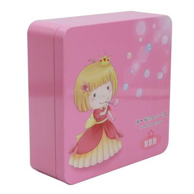 China Recyclable Adorable Metal Box Rectangle Shape Tin Box Packing Tin Box for sale