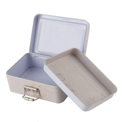 China Recycled Metal Portable Box Proof Materials Child Medicine Pill Tin Box Smart Candy Tin Box With Hinged Lid for sale