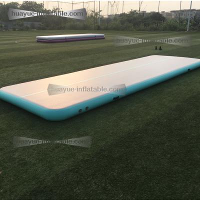 China Indoor Sports Equipment Commercial Yoga Gym Mat Inflatable Airtrack Tumble Mat Inflatable Gymnastics Tumbling Air Track for sale