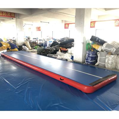 China Indoor Sports Equipment Factory Inflatable Air Floor Mat Fitness Air Floor Tumble Track Inflatable Air Track For Gymnastics for sale