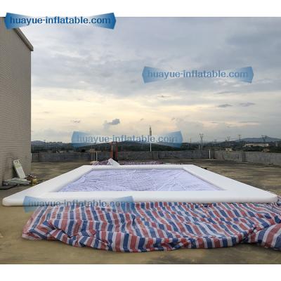 China Durable Inflatable Floating Ocean Sea Swimming Pool Portable Protective Anti Ocean Pool With Net For Yacht for sale