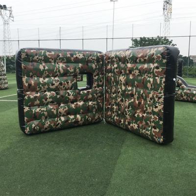 China Exclusive Factory Price Camouflage Bunkers Paintball Games Inflatable Wall Bunker Inflatable Paintball Wall for sale