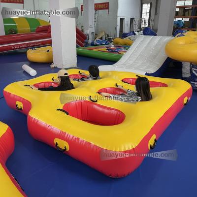 China Durable High Quality Inflatable Water UFO Boat Ship Type Tractor Inflatable towable Boat For Kids And Adults for sale