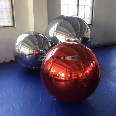 China Lightweight Hot Selling Colorful PVC Inflatable Reflective Ball Inflatable Christmas Mirror Sphere Inflatable Mirror Balloon for sale