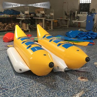 China Popular Funny New Design Portable Water Sports Boat Sea Leisure Plays PVC Inflatable Banana Boat for sales for sale