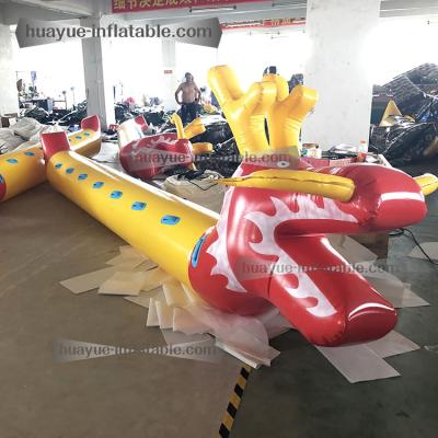 China Popular Outdoor Jet Ski Towable Ski Tube banana boat Inflatable Towable Pontoon Boat Inflatable Dragon Boat for sale