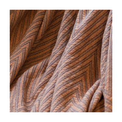 China Wholesale Brown Customs Blanket Classic Jacquard Blanket Luxury Woven Nordic Blanket Tassel Throw Blanket for sale