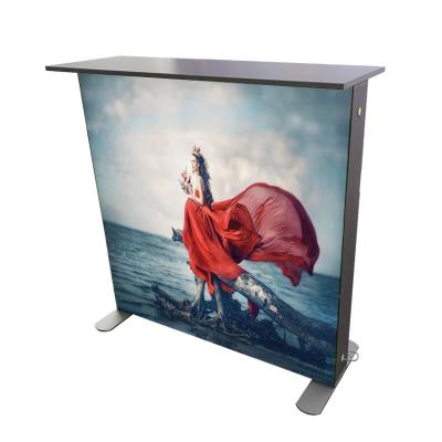 China High Quality Portable Full Color Aluminum Adertising Display SEG Promotion Table Counter for sale