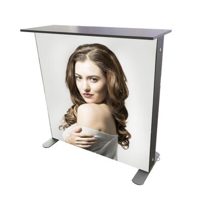 China Adertising Display Folding SEG In Full Color Aluminum Promotion Display Table for sale