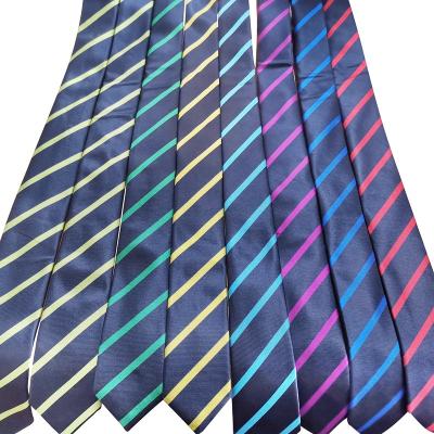 China Cheap decoration tie custom logo printed handmade silk woven knitting school kids bar ties wholesale for sale