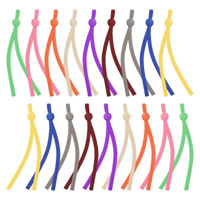 China Wholesale viable flat elastic earloops 5mm color adjustable earloop earloop band end adjustable earloop band end cap for sale