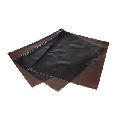 China Recyclable Custom Black Frosted Zip Poly Bag For Underwear for sale