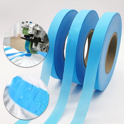 China Single Side Self Adhesive Anti Seam Sealing Blue Tape For Waterproof Suit for sale