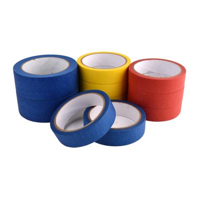 China Blue Painters Coloured Thin Masking Tape Fit Trim / Woodwork / Glass / Metal for sale