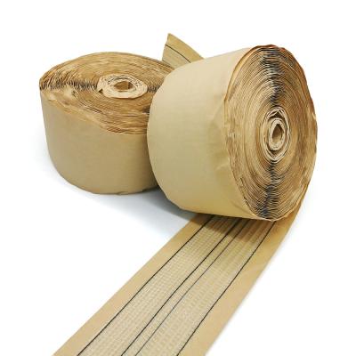 China Single Sided Kraft Paper Hot Melt Adhesive Heat Sealable Curtain Tape for sale