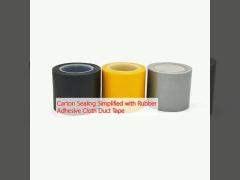 Carton Sealing Simplified with Rubber Adhesive Cloth Duct Tape