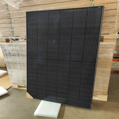 China 400w 425w 430w 450w all black with black back sheet frame solar panels 166mmx166mm for sale