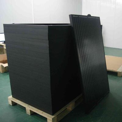 China Full Black 300w 320w 340w 360w With Back View Black Sheet High Efficiency Solar Panels OEM Orders 158.75mmx158.75mm for sale