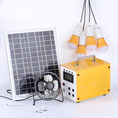 China Office Fan 20W Solar Lighting Kit Home Off Grid With FM Radio, MP3, MP4 Function. With the loudspeaker for sale