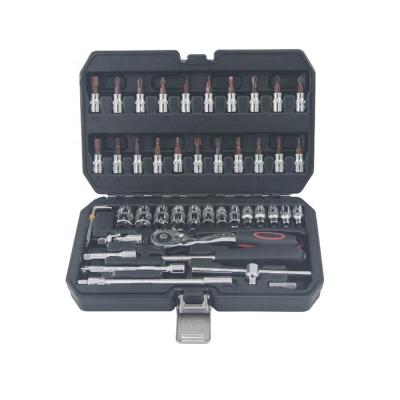 China Mechanics Maintenance 46pcs 1/4 Drive Ratchet Wrench Tool Set for sale