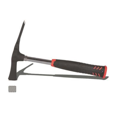 China Mason Hammers 600g Mason Hammer Germany Quality Berlin Type Mason Hammer With Fiberglass Handle Black Head for sale