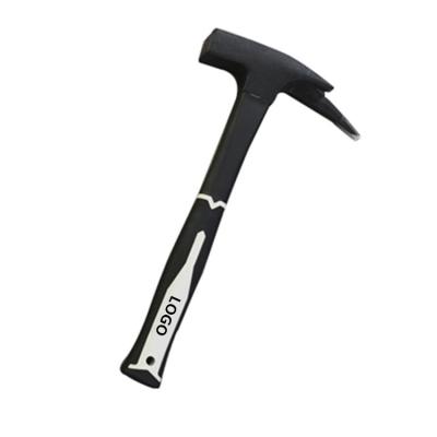 China Black Magnetic Carpenter Roofing TPR Grip Fiberglass Claw Hammer Head 600g Roofers Hammer for sale