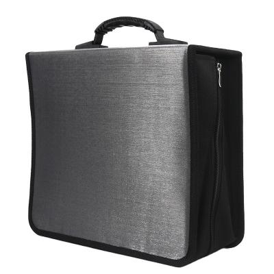 China Large Capacity Mercerized Oxford Polyester 240pcs Car Cd Storage Case Cloth Cd Bag Cd Dvd Storage Rack Case for sale