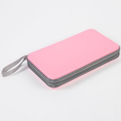 China Large Capacity Plastic Cd Dvd Bags Custom Logo 80 Capacity Dvd Carry Case Folder Blueray Disc Memory Organizer Wallet for sale